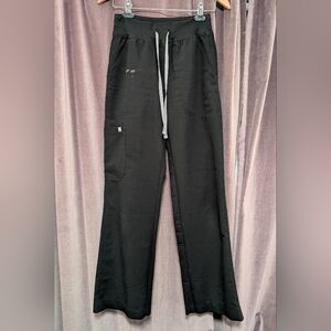 Figs Isabel High Waisted Wide Leg Scrub Pants XS Tall